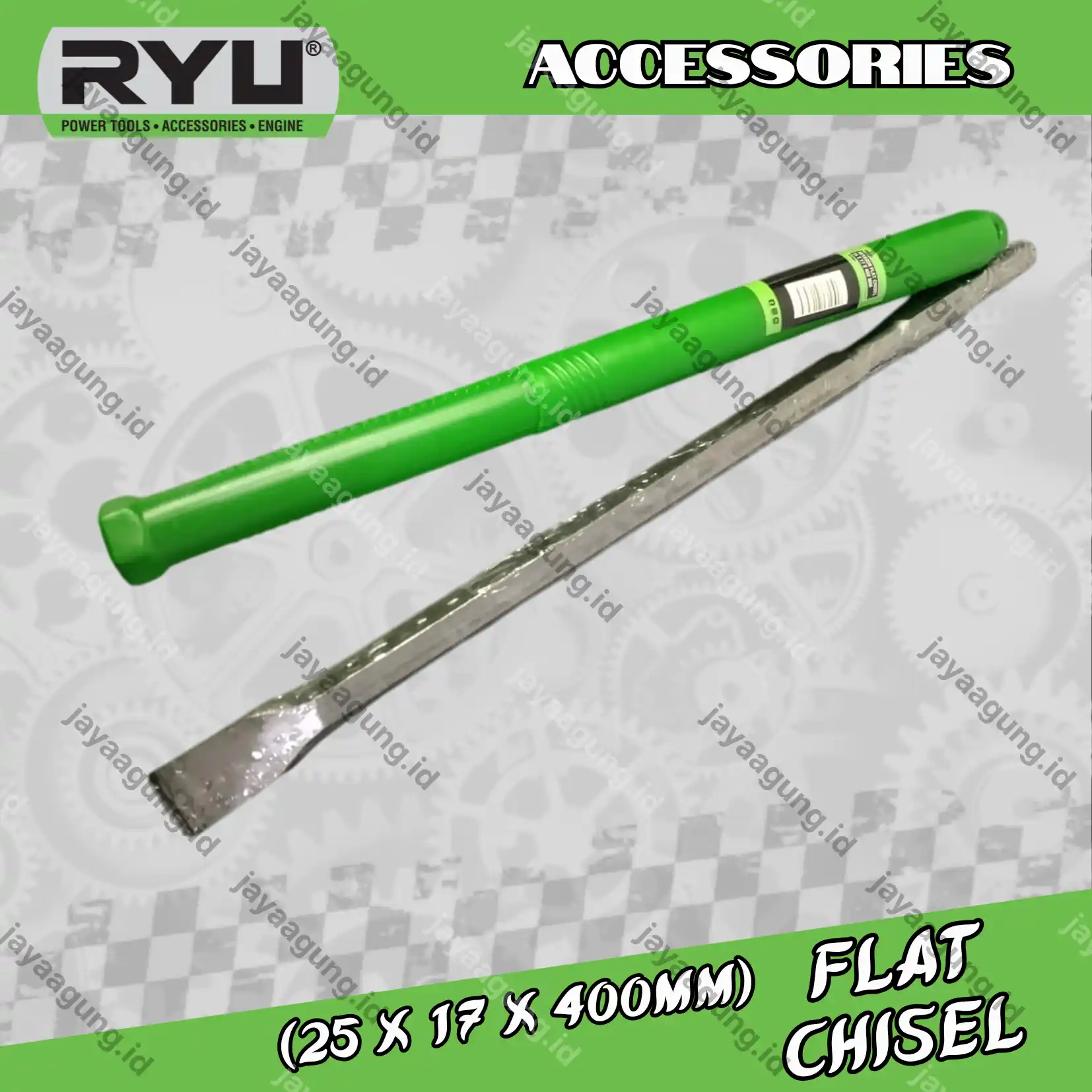 FLAT CHISEL (HEX) RYU 25X17X400MM AC-CH021