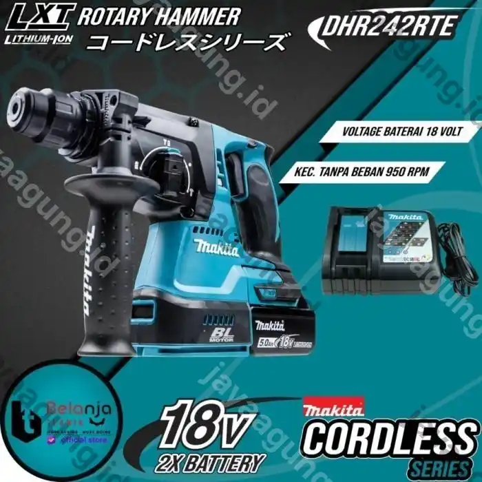 C.LESS ROTARY HAMMER MAKITA DHR 242 RTE