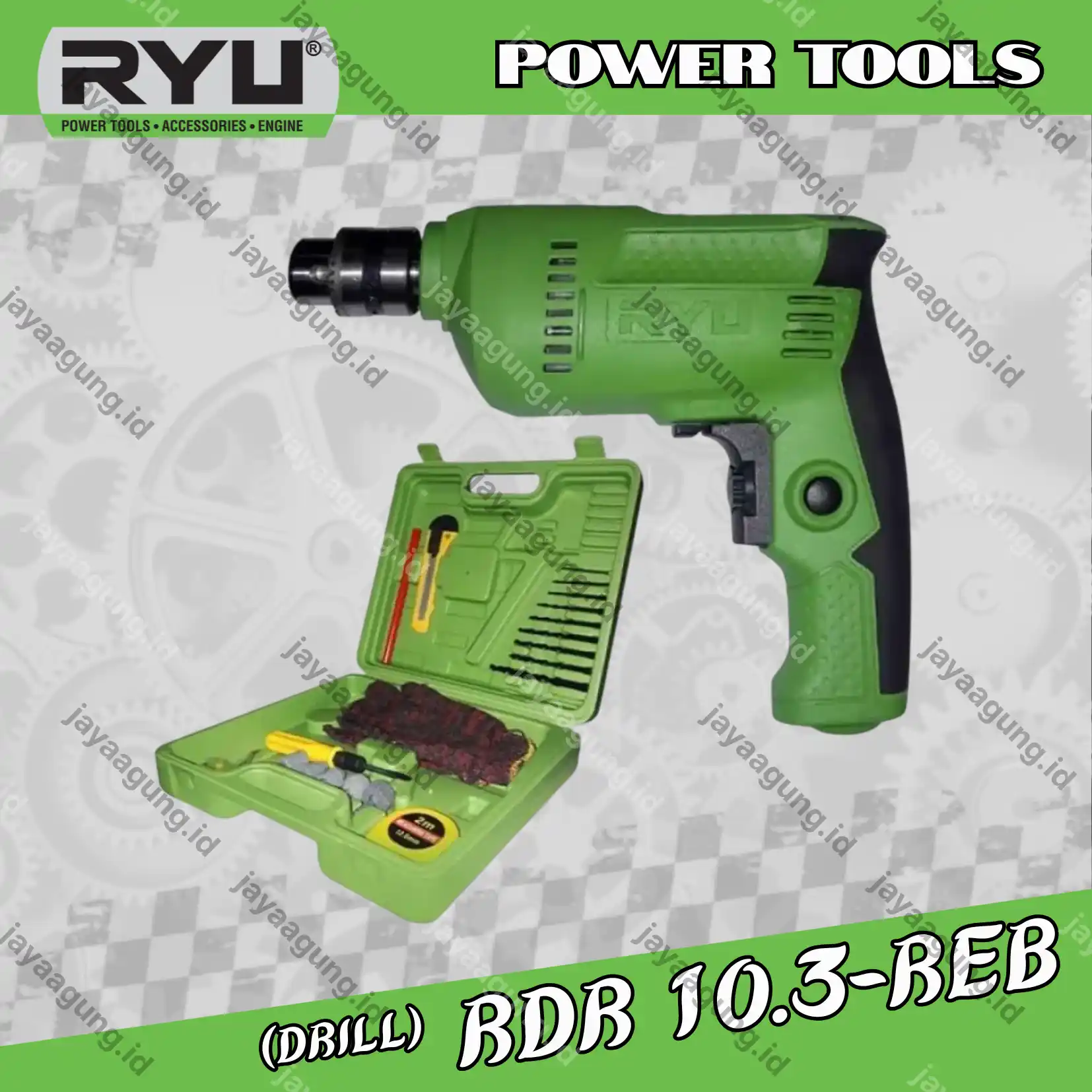 DRILL RYU SET 22PCS  RDR 10-3REB