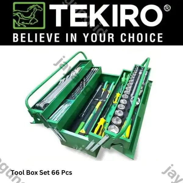 TOOL BOX SET TEKIRO 66PCS ST-TB1651