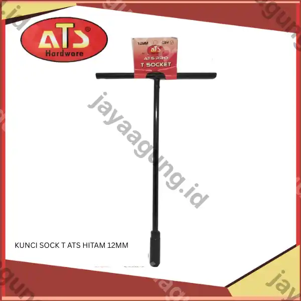 KUNCI SOCK T ATS HITAM 12MM