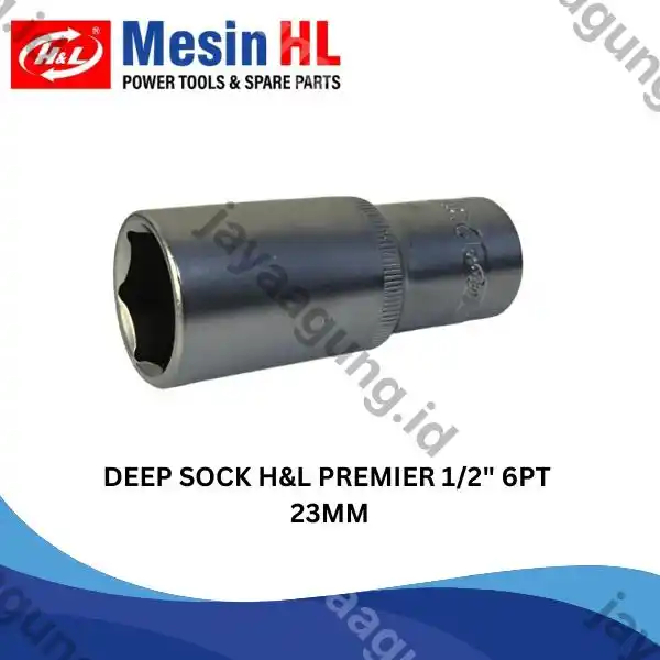 DEEP SOCK H&L PREMIER 1/2" 6PT 23MM (HHTS0046)