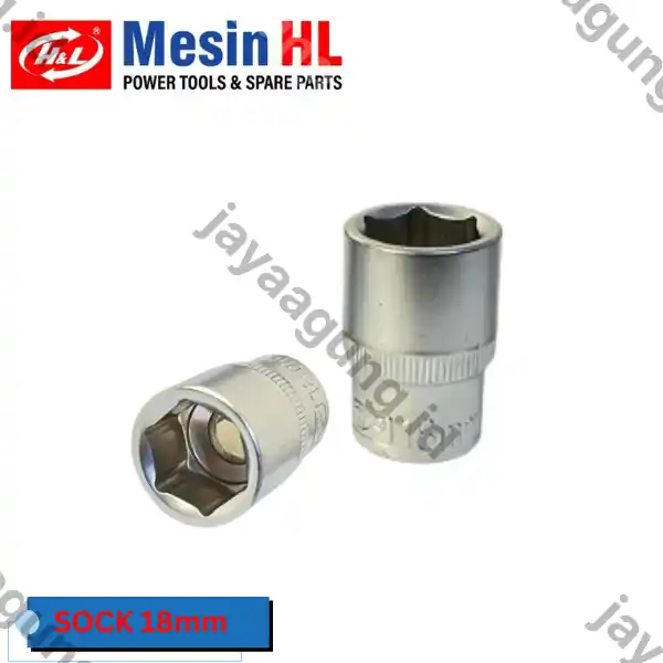 SOCK DR 1/2" H&L PREMIER 6PT 18MM (HHTS0017)