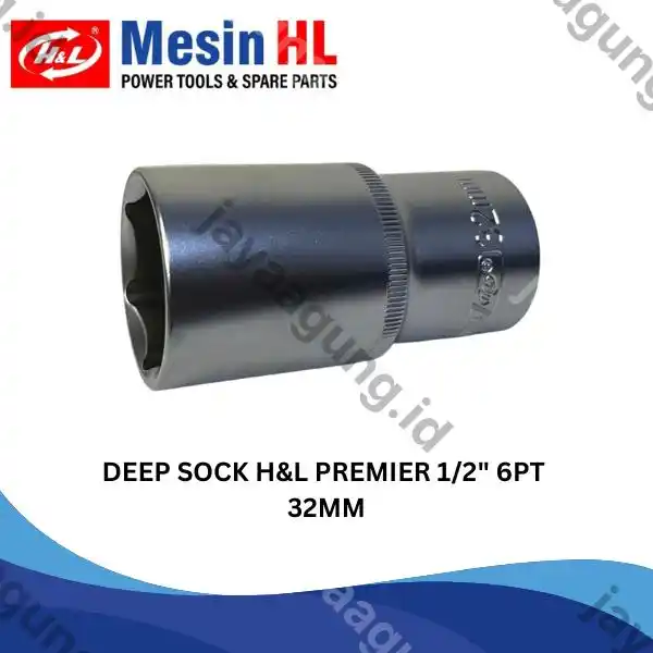 DEEP SOCK H&L PREMIER 1/2" 6PT 32MM (HHTS0054)