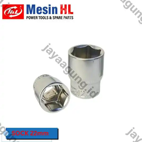 SOCK DR 1/2" H&L PREMIER 6PT 22MM (HHTS0021)