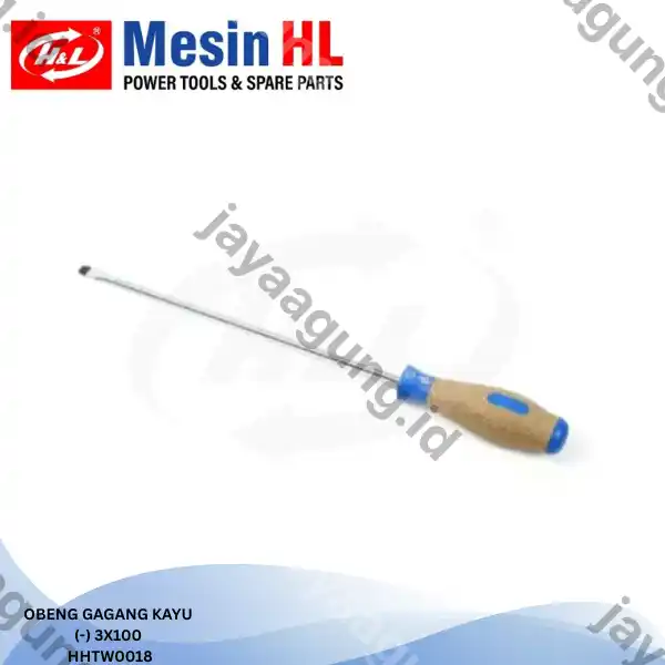 OBENG GAGANG KAYU H&L 3X100(-) HHTW0018