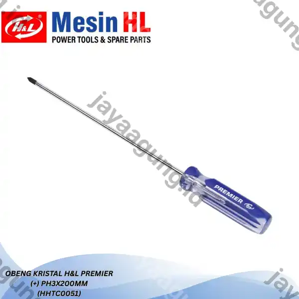 OBENG KRISTAL H&L PREMIER (+)PH3X200MM (HHTC0051)