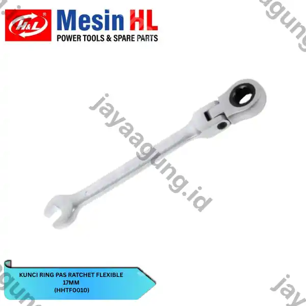 KUNCI RING PAS RATCHET FLEX H&L 17MM (HHTF0010)