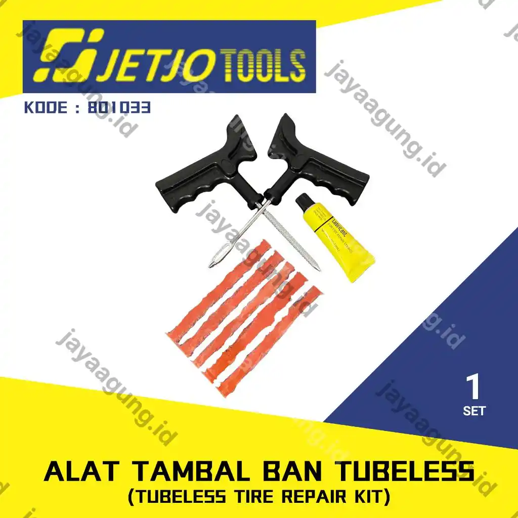 ALAT TAMBAL BAN TUBLES SET GAGANG PLASTIK JETJO JJT-801033