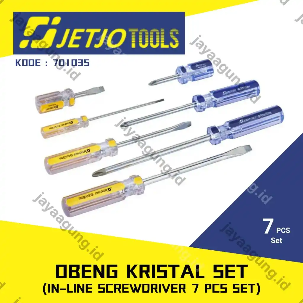 OBENG KRISTAL SET JETJO 7PCS 701035
