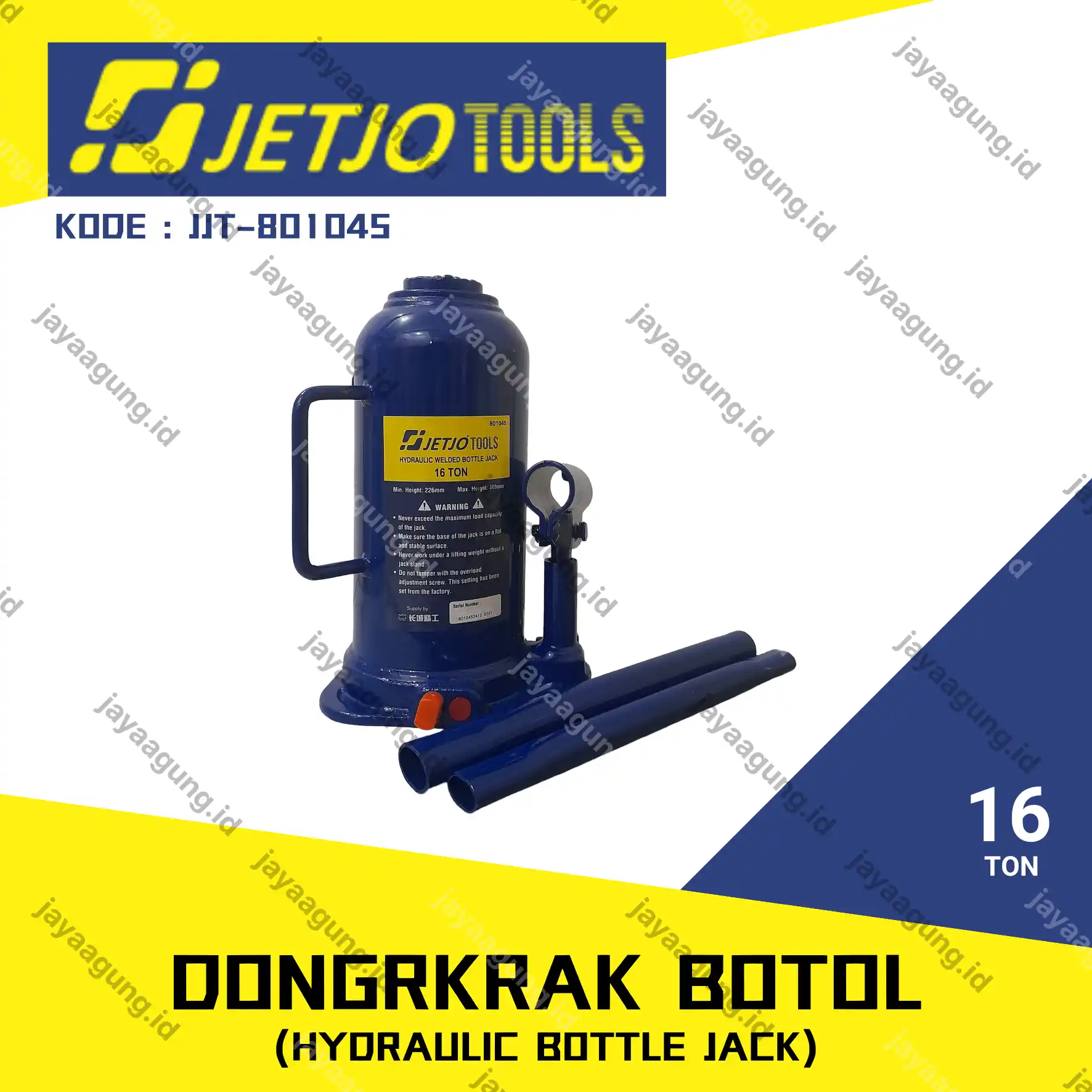 DONGKRAK BOTOL JETJO 15T JJT-801045