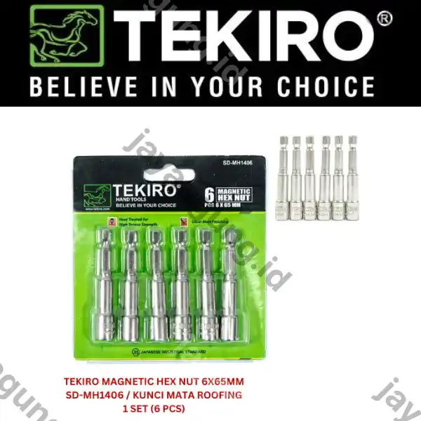 MAGNETIC HEX NUT TEKIRO 6X65MM SD-MH1406