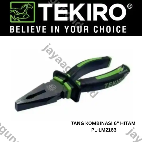 TANG KOMBINASI TEKIRO 6" HITAM PL-LM2163