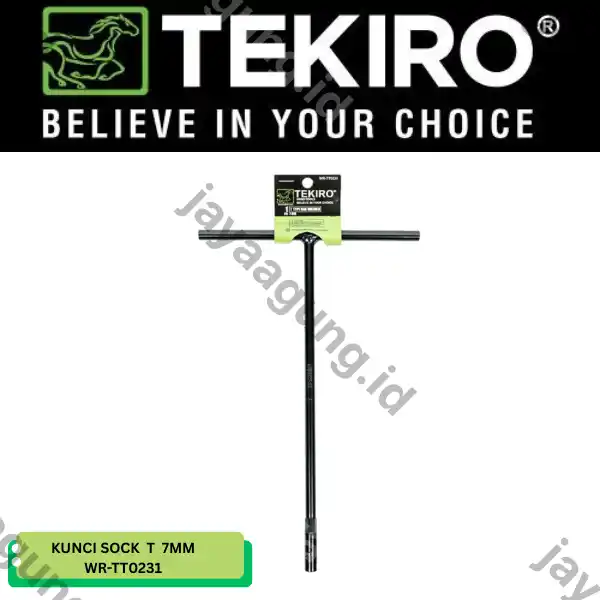 KUNCI SOCK T TEKIRO HITAM 7MM WR-TT0231