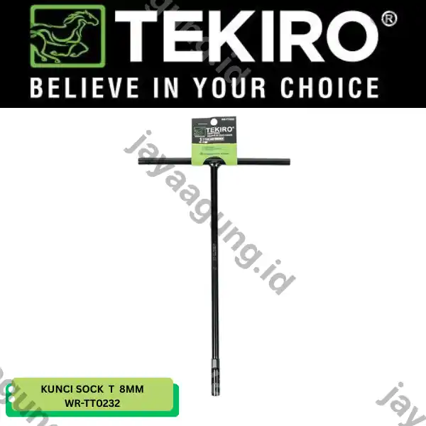 KUNCI SOCK T TEKIRO HITAM 8MM WR-TT0232