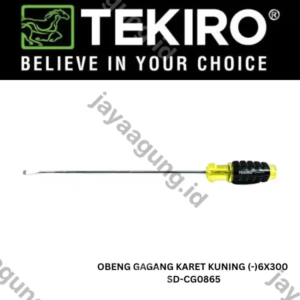 OBENG GAGANG KARET KUNING TEKIRO(-)6X300 SD-CG0865