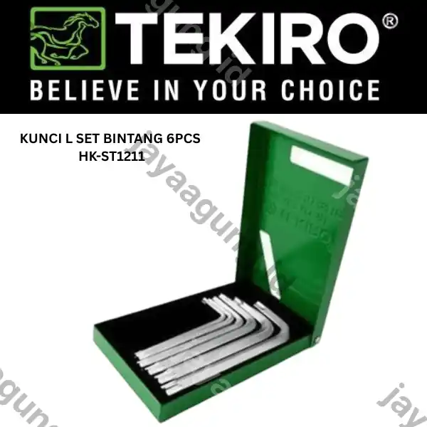 KUNCI L SET BINTANG TEKIRO 6PCS HK-ST1211
