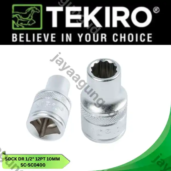 SOCK DR 1/2" TEKIRO 12PT 10MM SC-SC0400