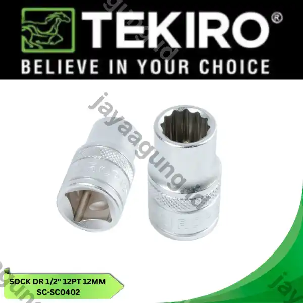 SOCK DR 1/2" TEKIRO 12PT 12MM SC-SC0402