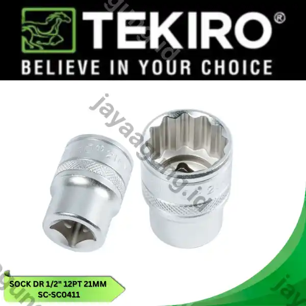 SOCK DR 1/2" TEKIRO 12PT 21MM SC-SC0411