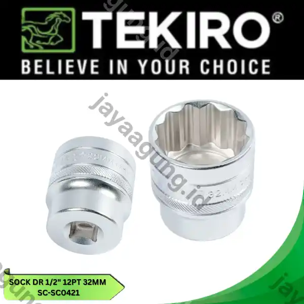 SOCK DR 1/2" TEKIRO 12PT 32MM SC-SC0421