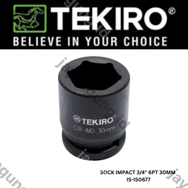 SOCK IMPACT 3/4" TEKIRO 6PT 30MM IS-IS0677