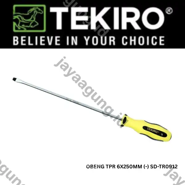 OBENG TPR TEKIRO 6X250MM (-) SD-TR0912