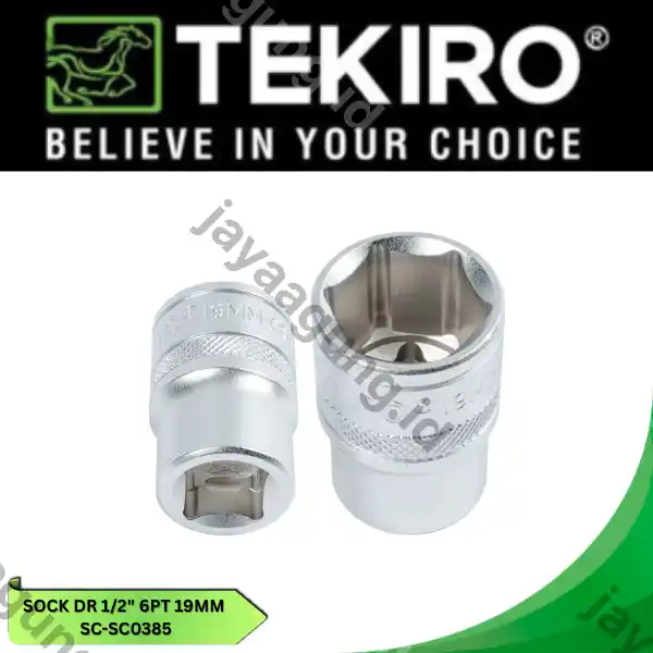 SOCK DR 1/2" TEKIRO 6PT 19MM SC-SC0385