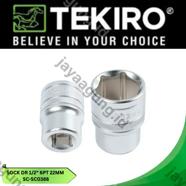 SOCK DR 1/2" TEKIRO 6PT 22MM SC-SC0388