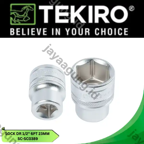 SOCK DR 1/2" TEKIRO 6PT 23MM SC-SC0389