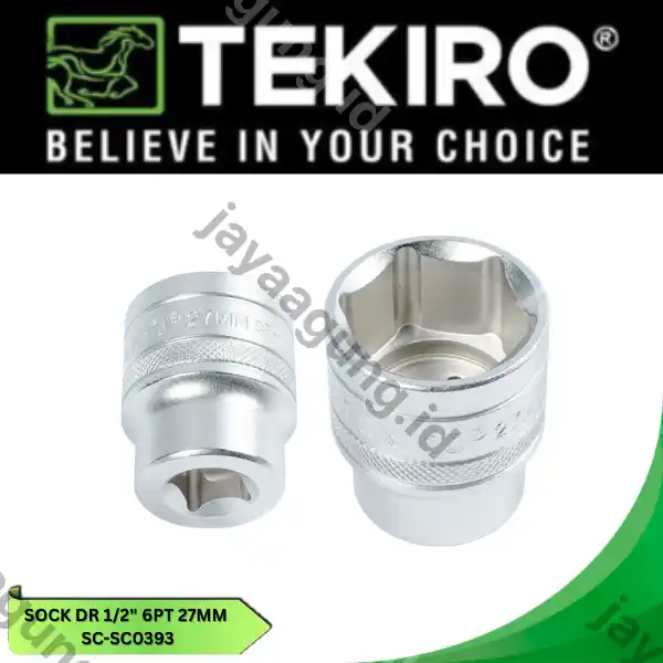 SOCK DR 1/2" TEKIRO 6PT 27MM SC-SC0393