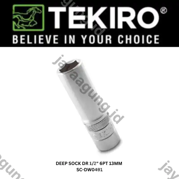 DEEP SOCK TEKIRO DR 1/2" 6PT 13MM SC-DW0491