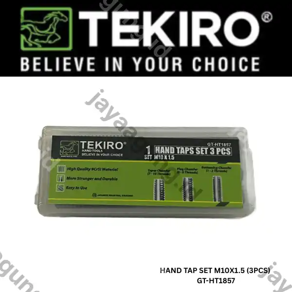 HAND TAP SET TEKIRO M10X1.5 (3PCS) GT-HT1857
