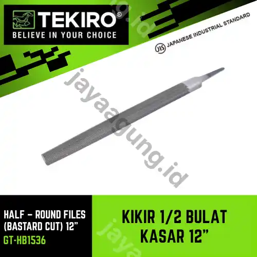 KIKIR 1/2 BULAT TEKIRO KASAR 12" GT-HB1536