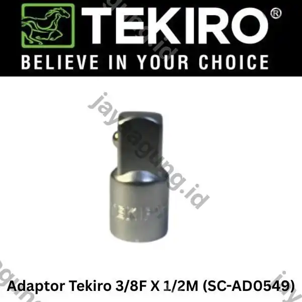 ADAPTOR TEKIRO 3/8F X 1/2M SC-AD0549