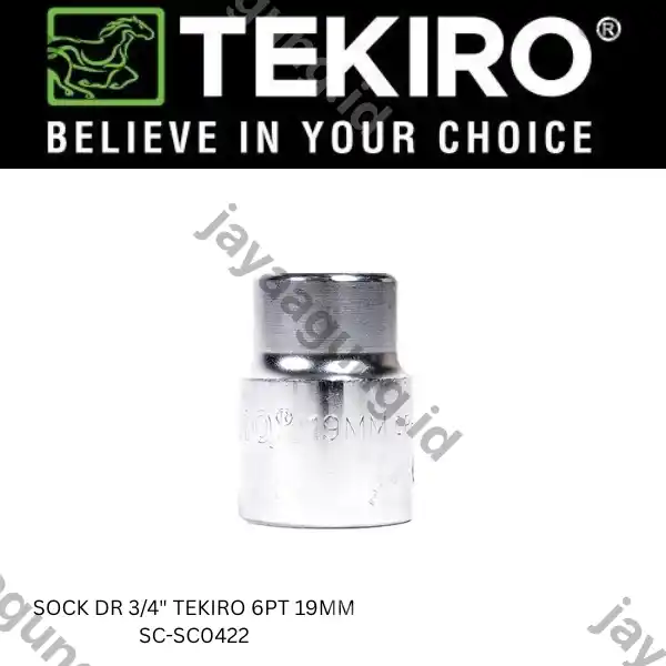 SOCK DR 3/4" TEKIRO 6PT 19MM SC-SC0422