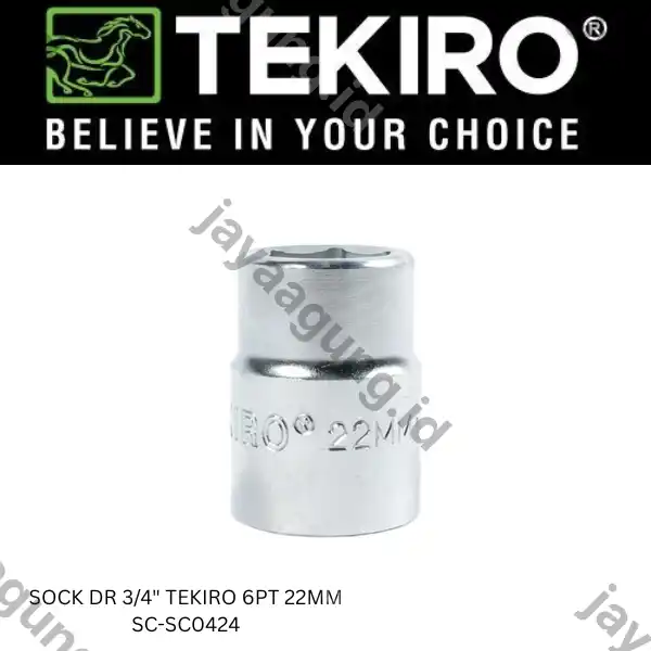 SOCK DR 3/4" TEKIRO 6PT 22MM SC-SC0424