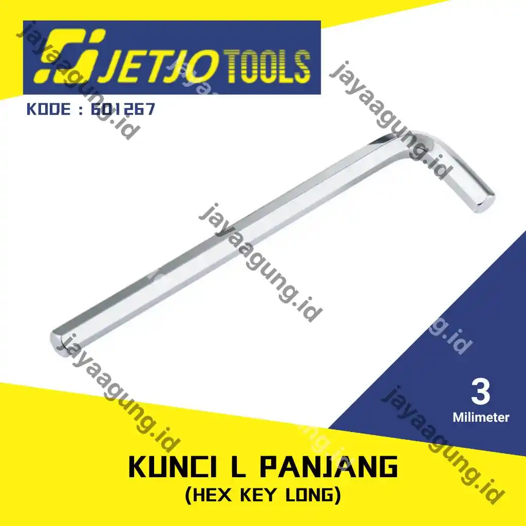 KUNCI L PANJANG JETJO 3MM 601267
