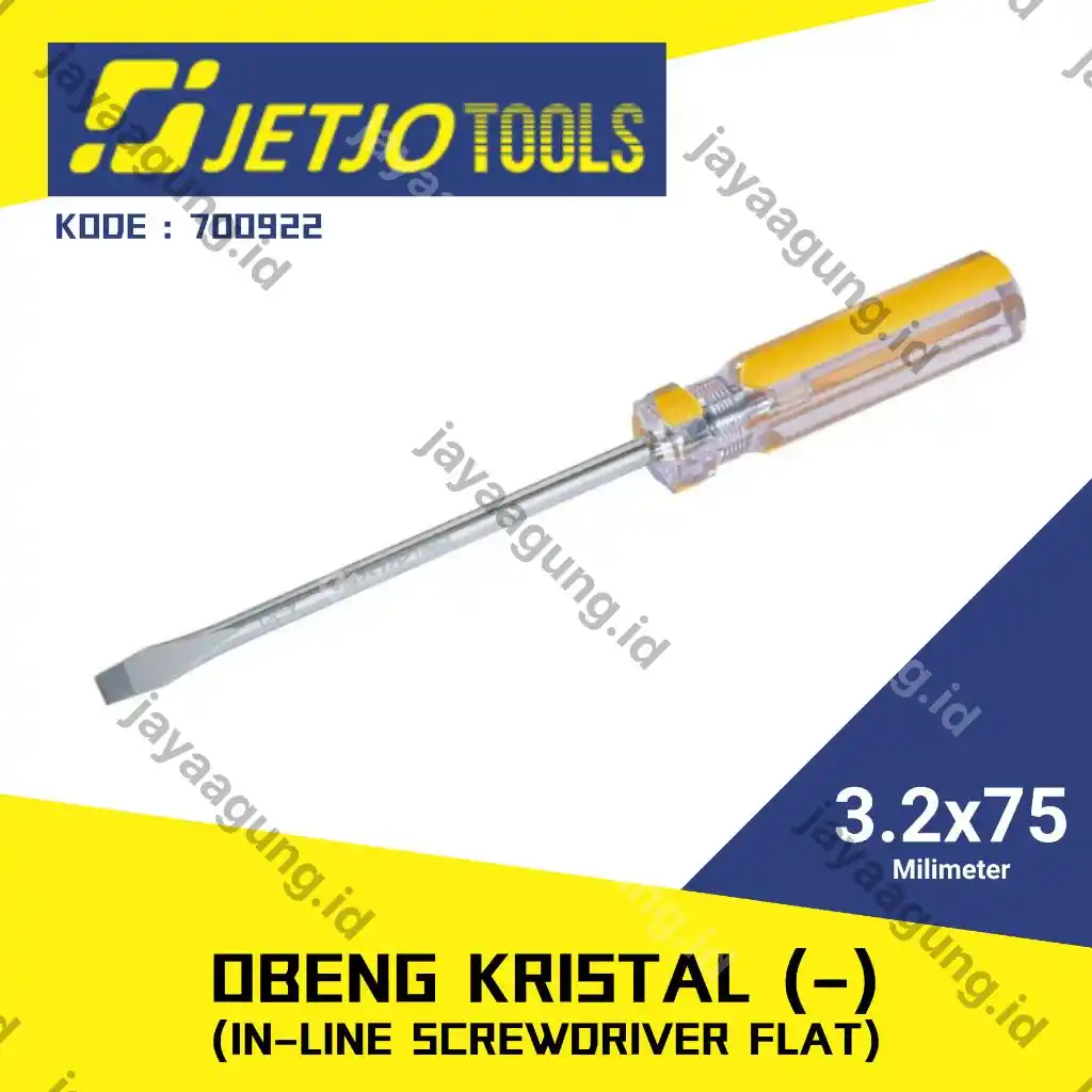OBENG KRISTAL JETJO (-) 3.2X75MM 700922