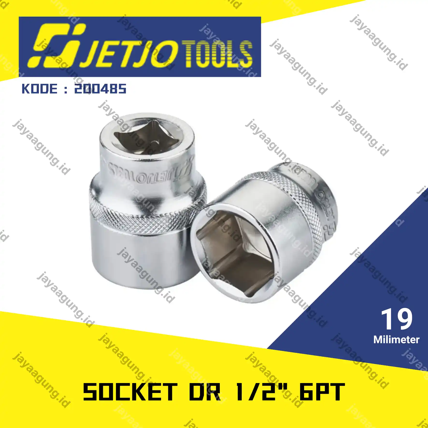 SOCK DR 1/2" JETJO 6PT 19MM 200485