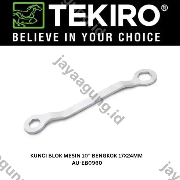 KUNCI BLOK MESIN TEKIRO 10" BENGKOK 17X24MM AU-EB0960