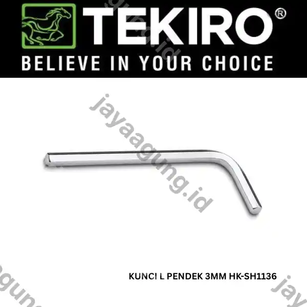 KUNCI L PENDEK TEKIRO 3MM HK-SH1136