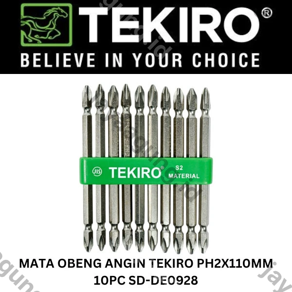 Gambar MATA OBENG ANGIN TEKIRO PH2X110MM 10PCS SD-DE0928 ke-2