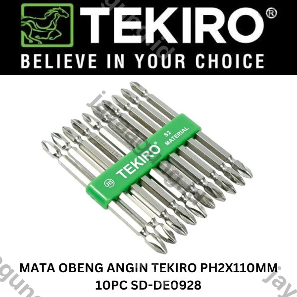 Gambar MATA OBENG ANGIN TEKIRO PH2X110MM 10PCS SD-DE0928 ke-3