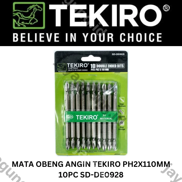 Gambar MATA OBENG ANGIN TEKIRO PH2X110MM 10PCS SD-DE0928 ke-4