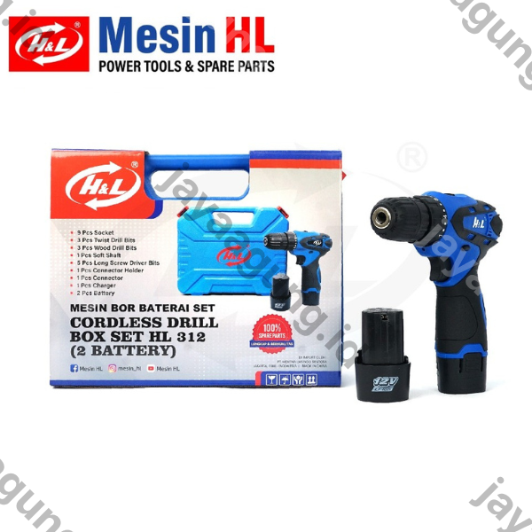 Gambar C.LESS DRILL SET H&L HL312-2 BATTERY ke-2
