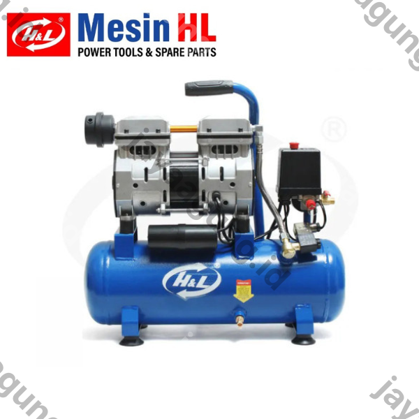 COMPRESSOR H&L OILESS 1HP 9L