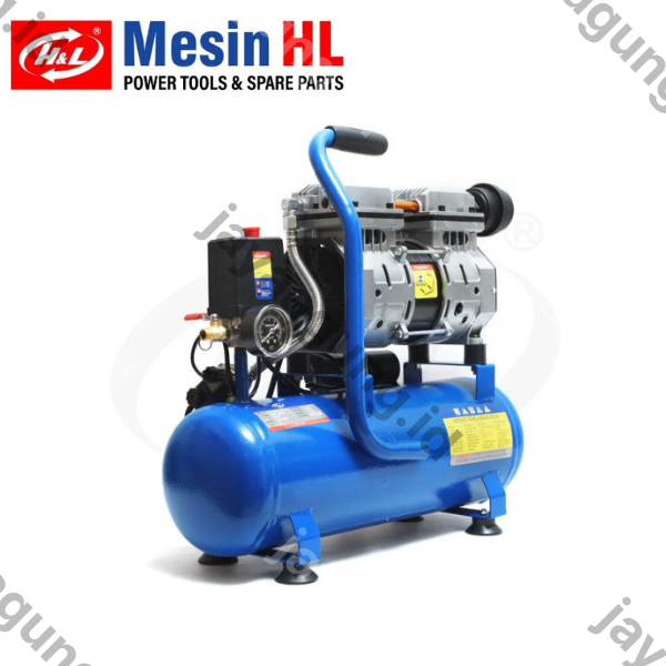 Gambar COMPRESSOR H&L OILESS 1HP 9L ke-2