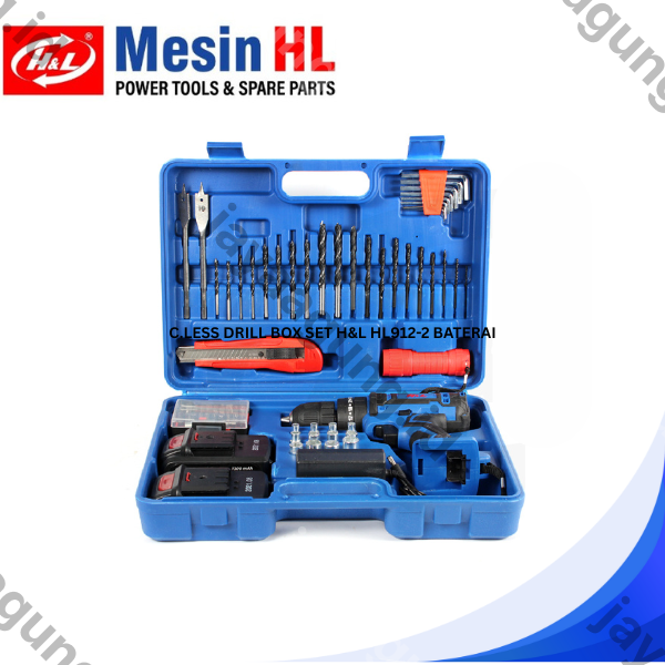 Gambar C.LESS DRILL SET H&L HL912-2 BATTERY ke-4