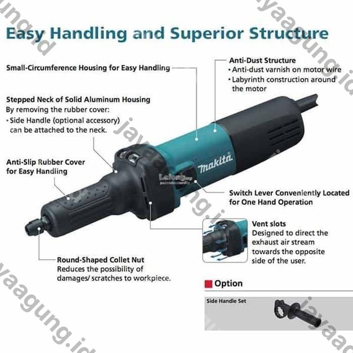 Gambar DIE GRINDER MAKITA GD 0601 ke-2